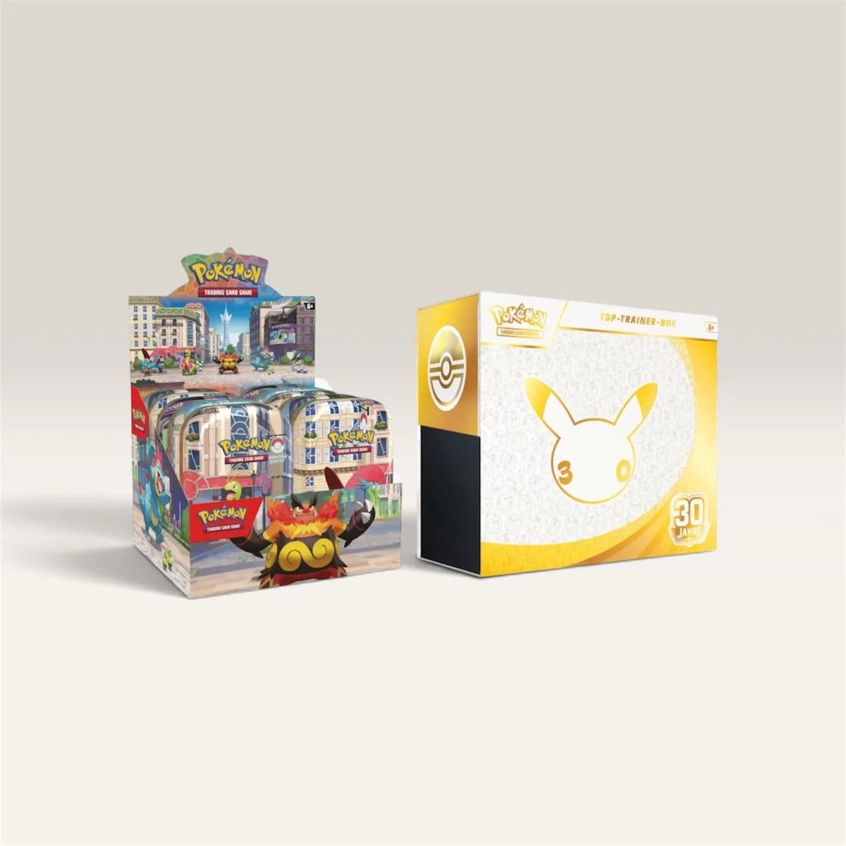 Pokémon TCG Bundle: 30th Celebration Top-Trainer-Box + Lumiose City Mini Tin Display (Deutsch) Pokémon