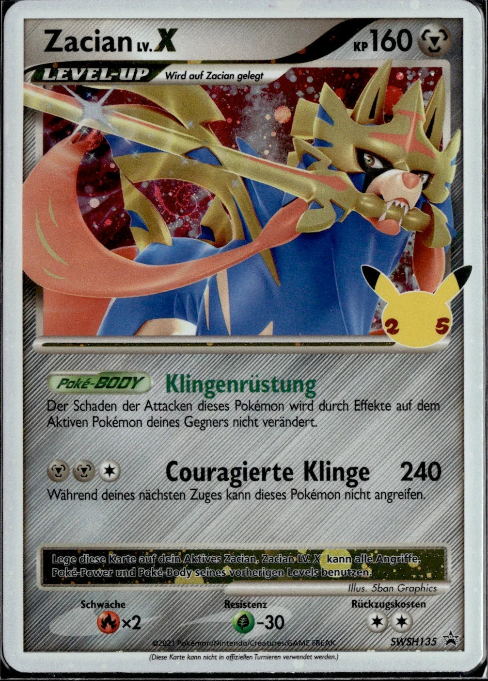 Zacian LV. X - SWSH135