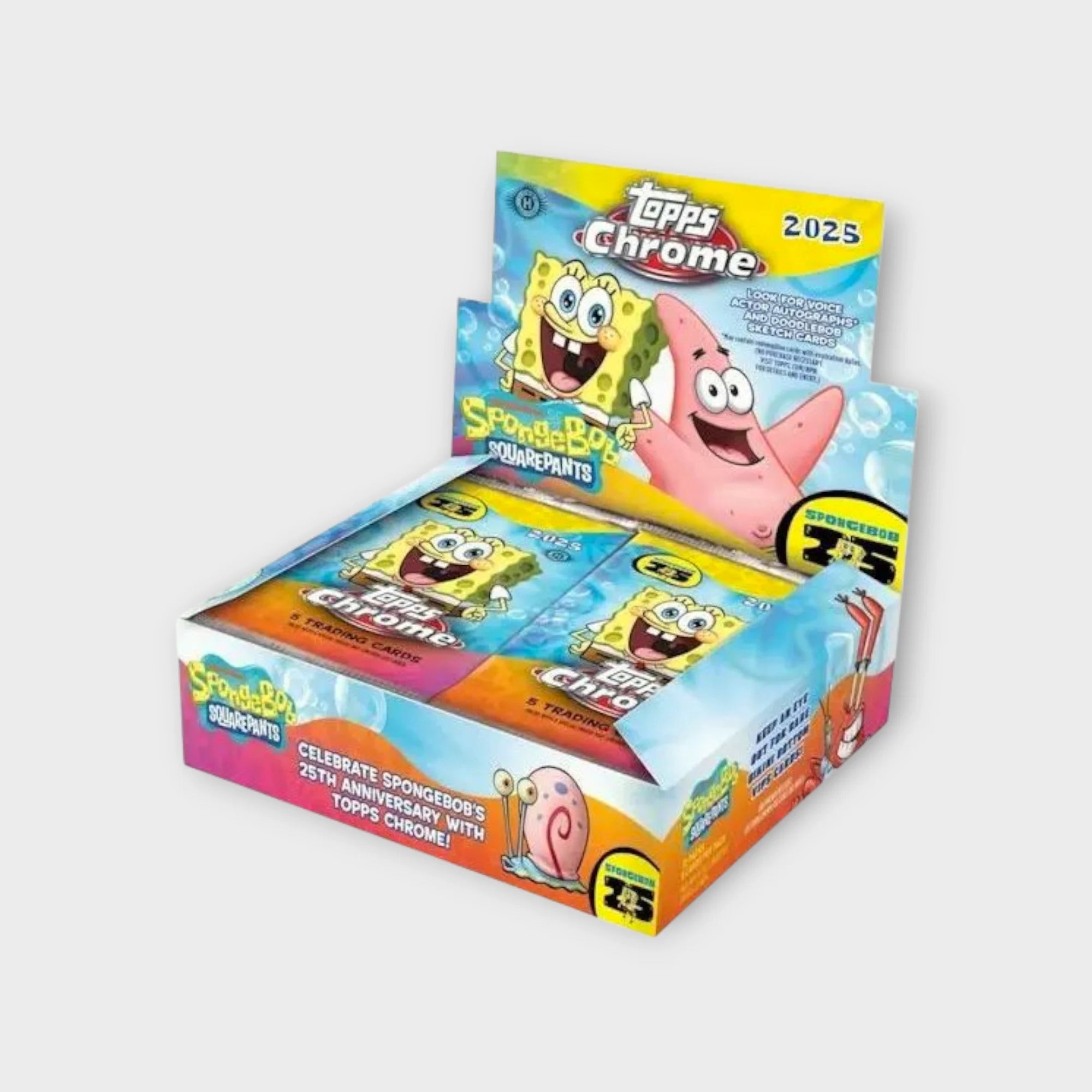 2025 Topps Chrome® SpongeBob 25th Anniversary - Hobby Box Topps