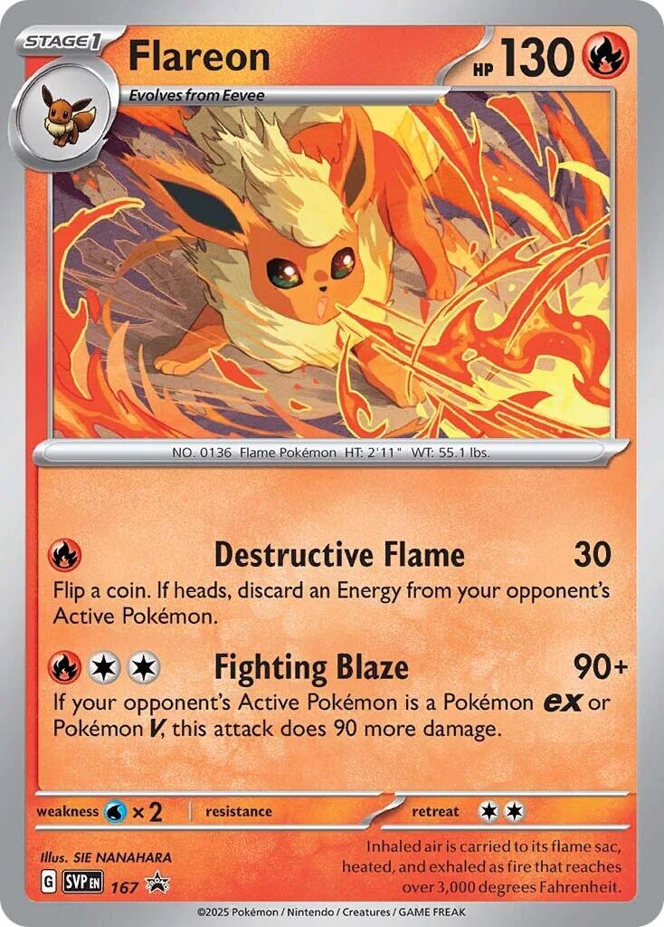 Flareon - 167 (Cosmos Holo) [SVP - 167] SV: Scarlet & Violet Promo Cards