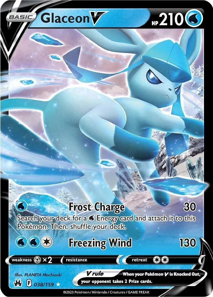 Glaceon V [CRZ - 038/159] Crown Zenith