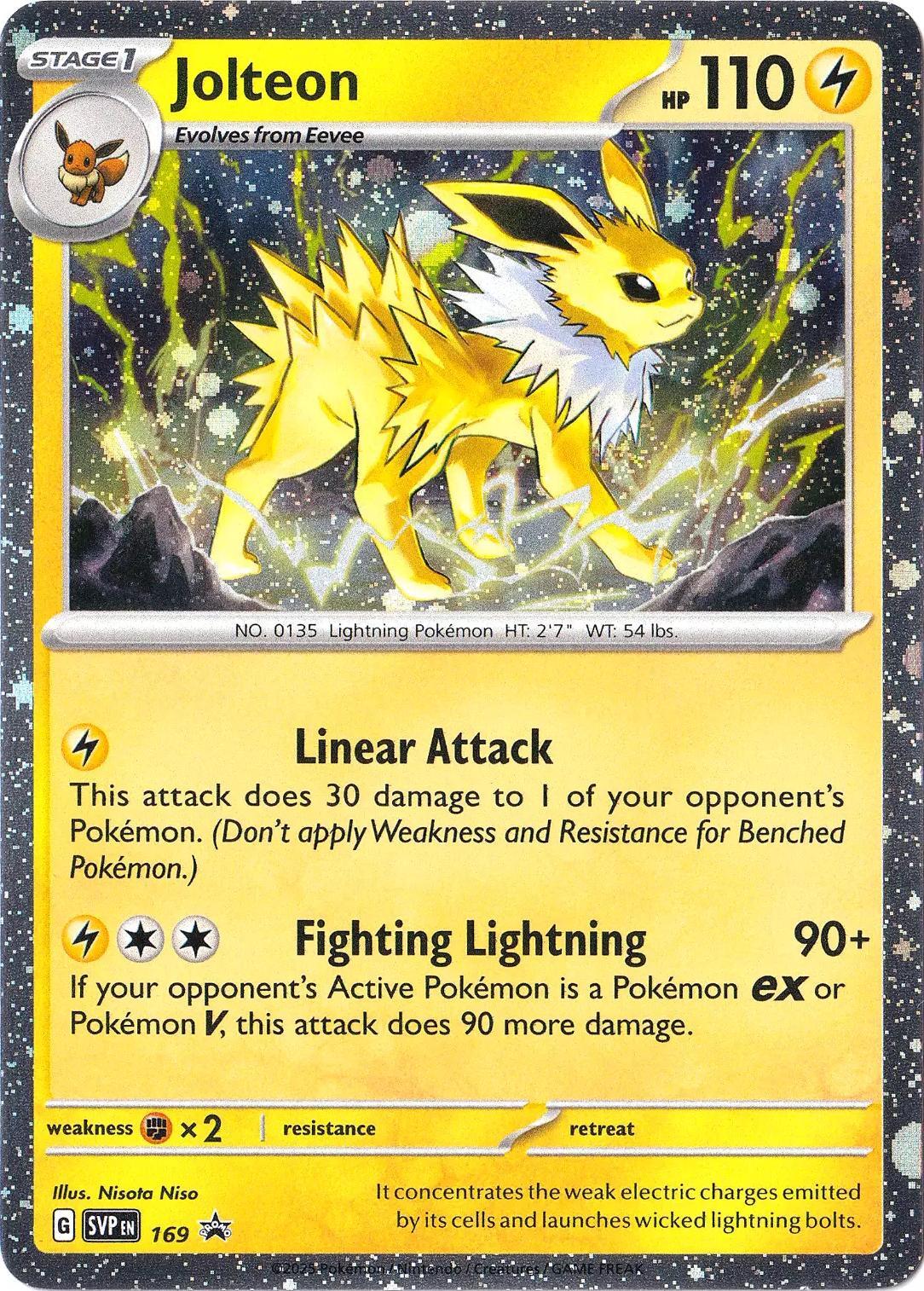 Jolteon - 169 (Cosmos Holo) [SVP - 135/165] SV: Scarlet & Violet Promo Cards