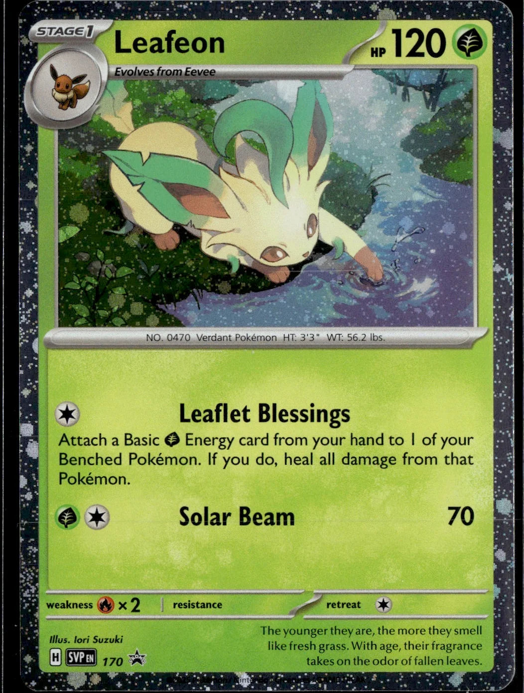 Leafeon - 170 (Cosmos Holo)