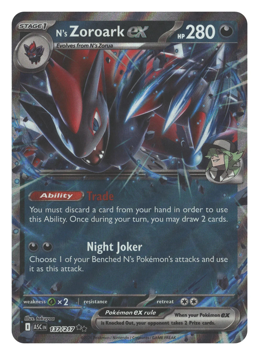 N's Zoroark ex - 137/217