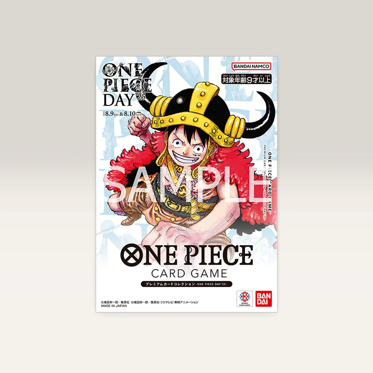 Pikaversum One Piece Card Game Premium Card Collection ONE PIECE DAY’25 mit Monkey D. Luffy Illustration von Oda