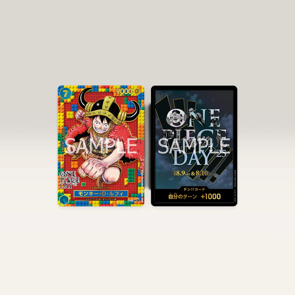 Pikaversum One Piece Card Game Premium Collection mit Monkey D. Luffy Promo-Karte und DON!!-Karte im Holo-Design