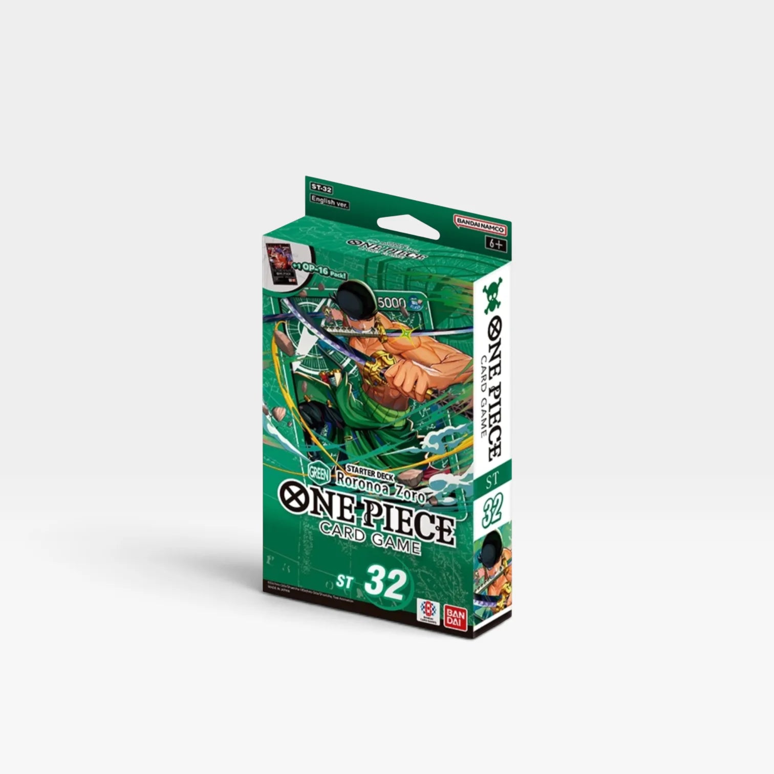 One Piece Card Game – Starter Deck ST-32 "GREEN Roronoa Zoro" (EN) Bandai