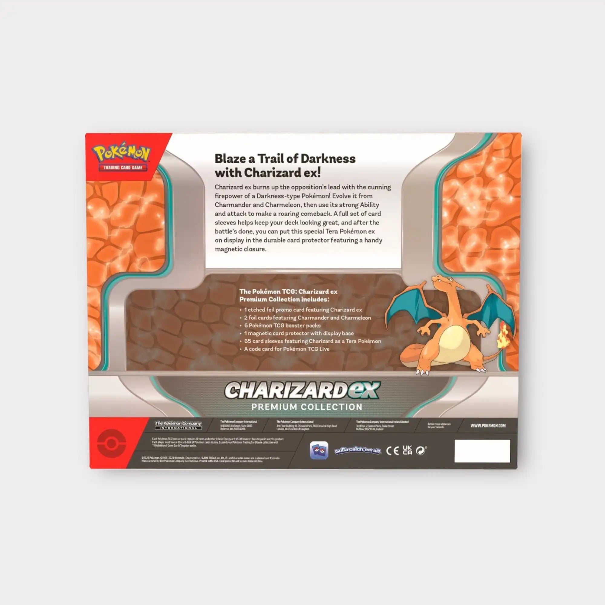 Pokémon TCG: Charizard ex Premium Collection Pokémon Rückseite