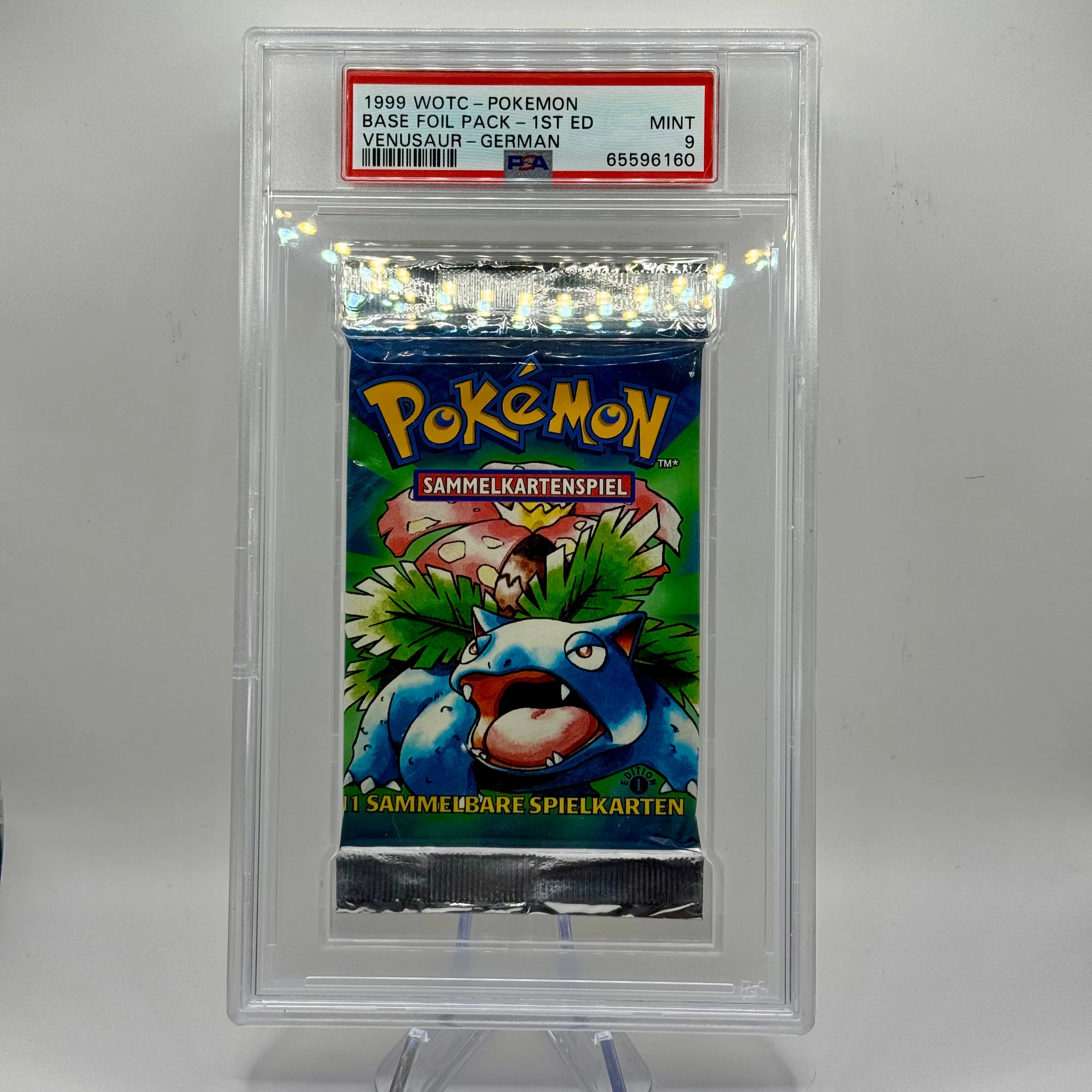 Pokémon TCG - Base Set 1. Edition Booster (DE) PSA 9 Pokémon