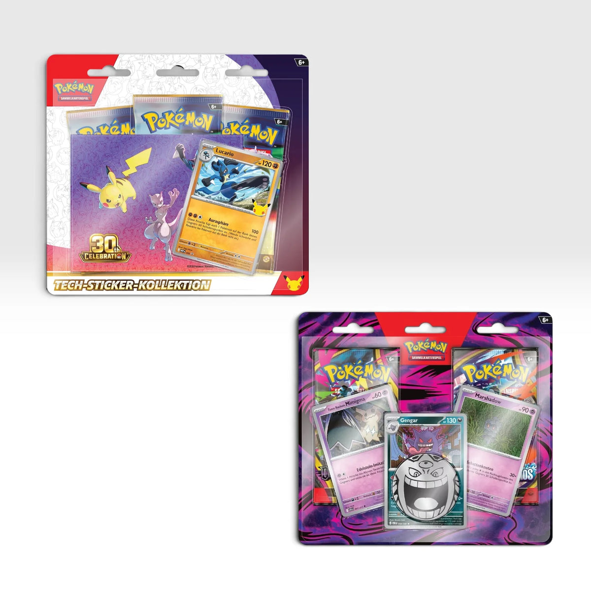 Pokémon TCG Bundle: 30th Celebration Tech Sticker Collection Lucario + Enhanced 2-Pack Q4 2026 (Deutsch) Pokémon