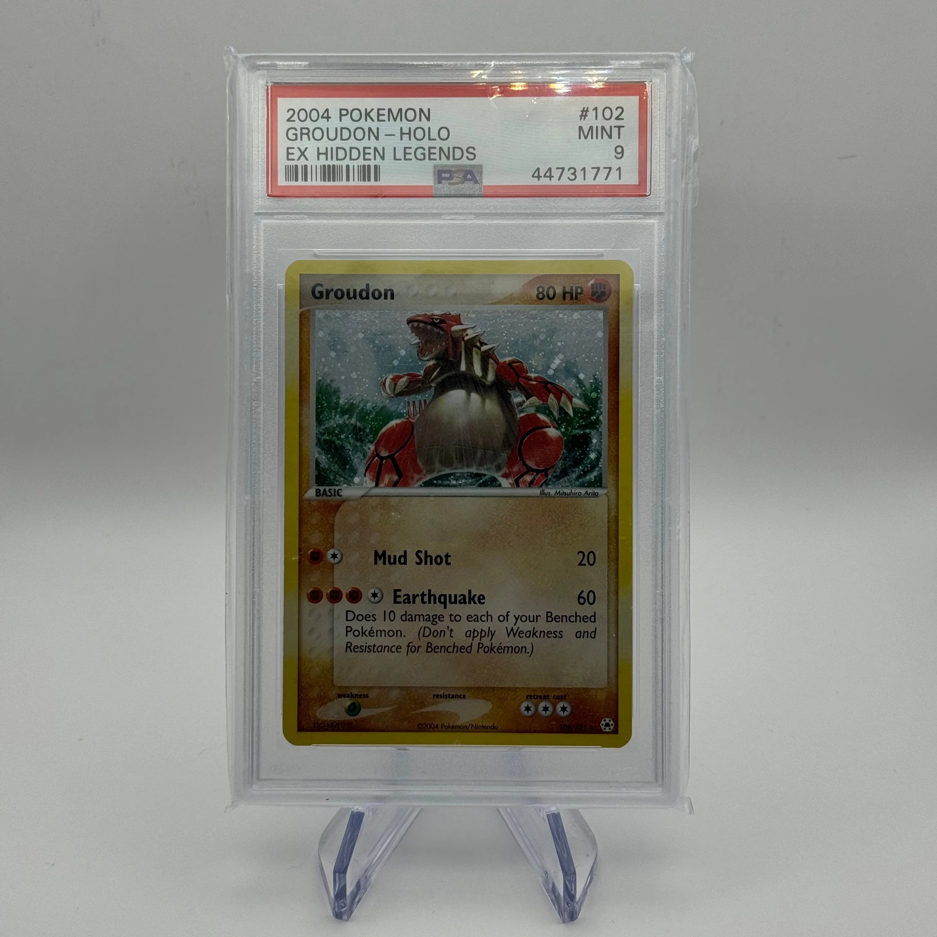 Pokémon TCG - Groudon - EX Hidden Legends (EN) PSA 9 Pokémon