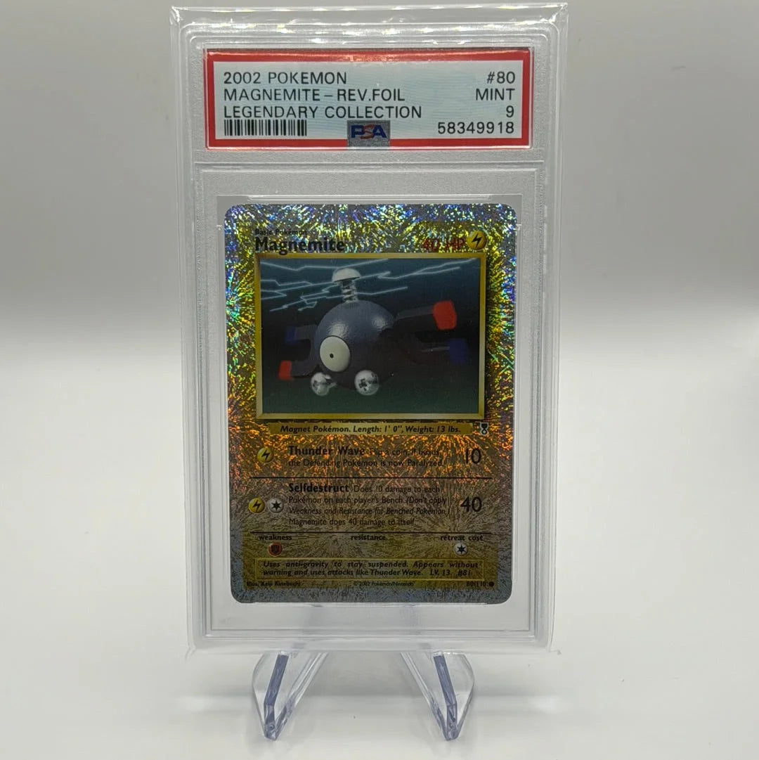 Pokémon TCG - Magnemite Rev.Foil Legendary Collection (EN) PSA 9 Pokémon