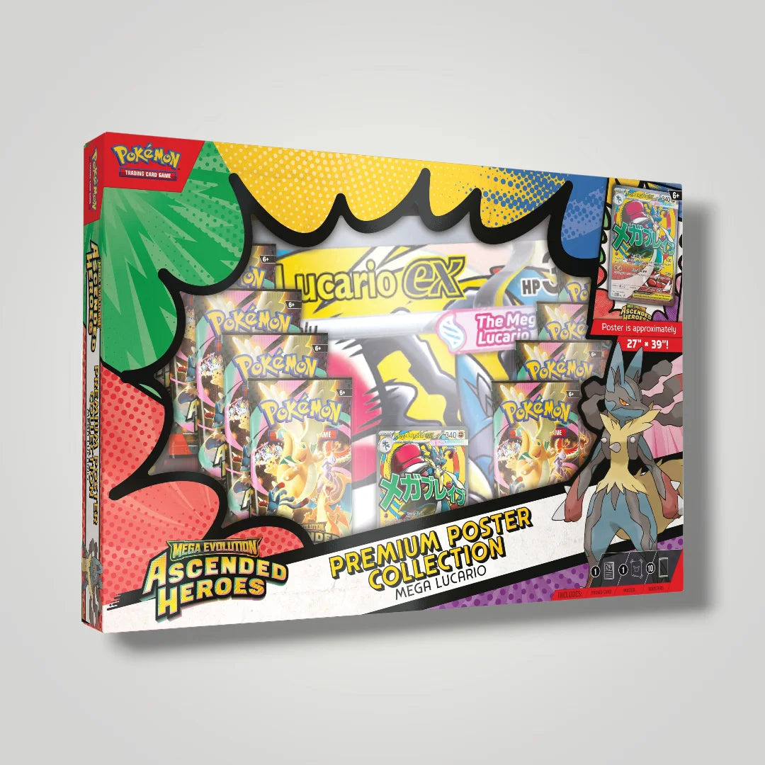 Pokémon TCG: Mega Evolution—Ascended Heroes Premium Poster Collection Pokémon