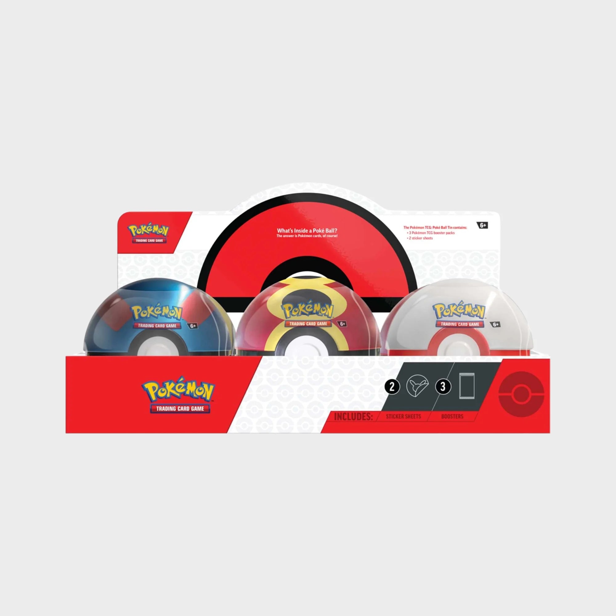 Pokémon TCG: Tin‑Box Pokéball 2025 Set Pokémon