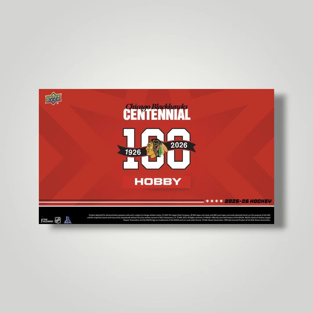 Upper Deck 2025-26 NHL CHICAGO BLACKHAWKS CENTENNIAL Hobby Box Upper Deck