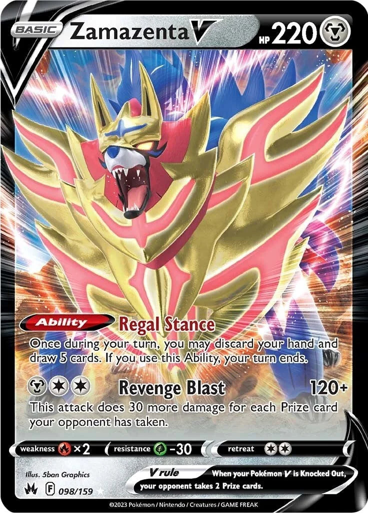 Zamazenta V [CRZ - 098/159] Crown Zenith