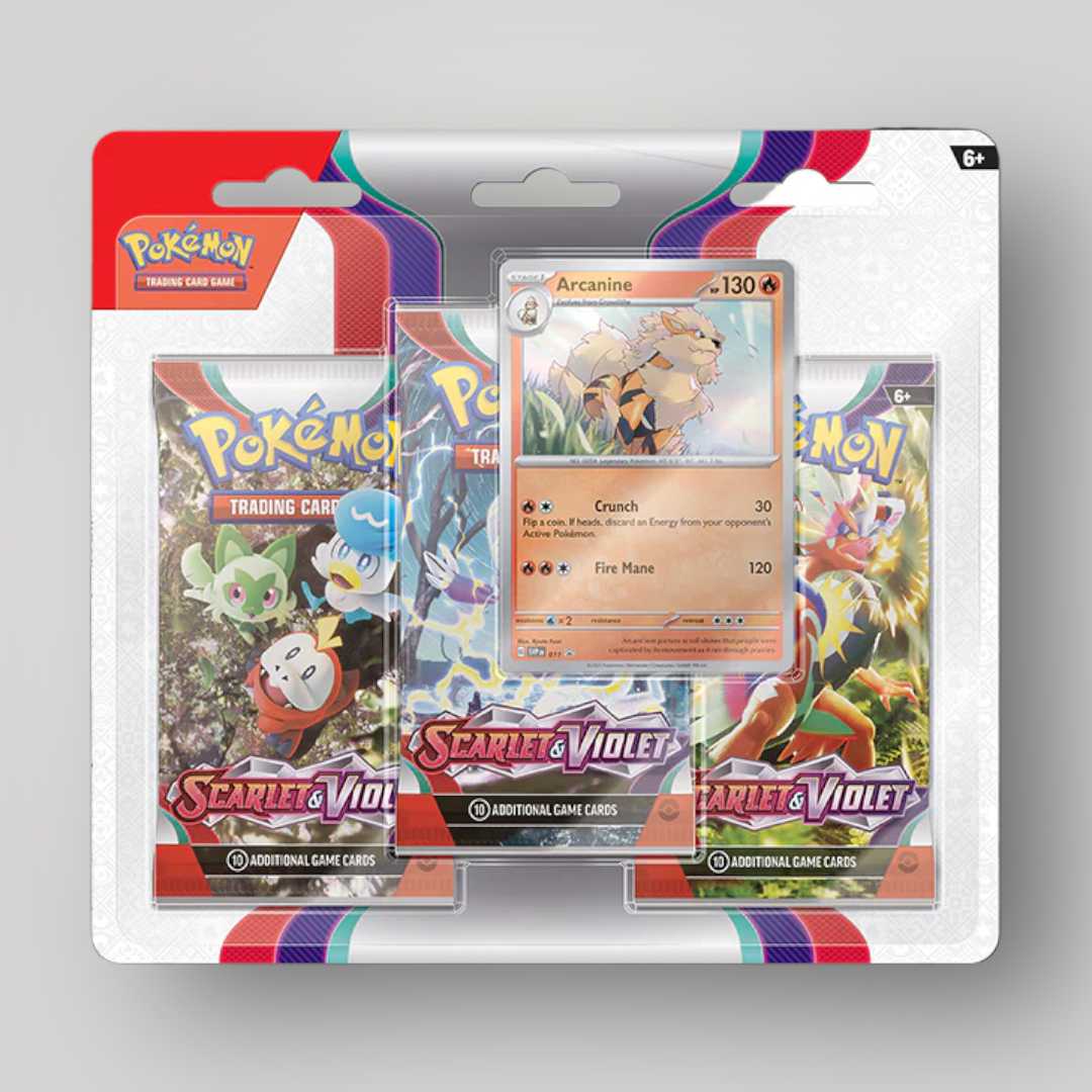 PRE-ORDER / Scarlet & Violet Three Pack Blister (EN) Pokémon 