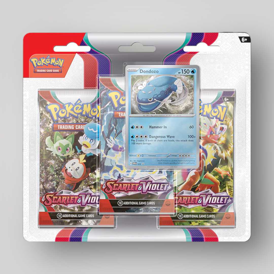 PRE-ORDER / Scarlet & Violet Three Pack Blister (EN) Pokémon 