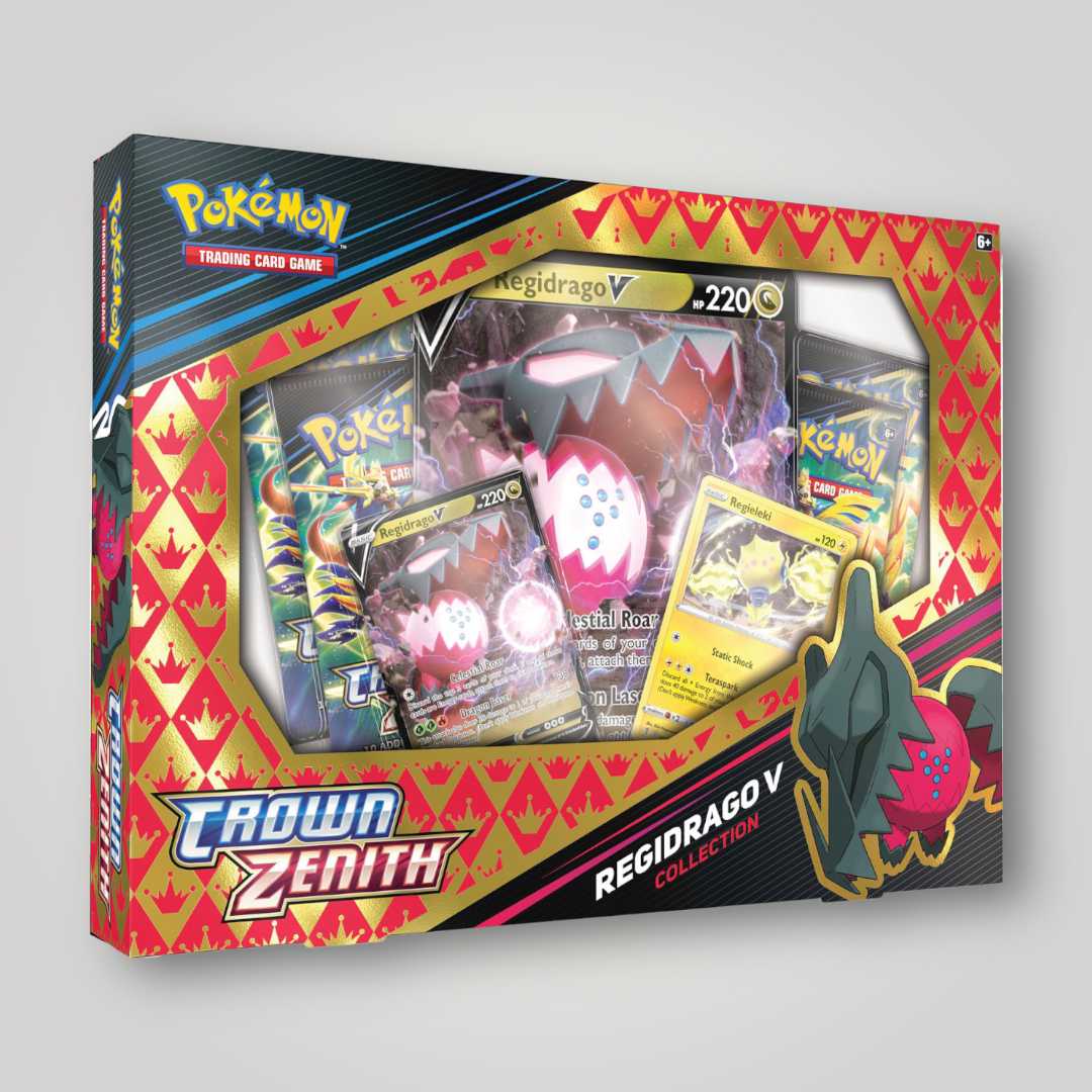 Pokémon Crown Zenith Collection—Regieleki V oder Regidrago V (EN) Pokémon 